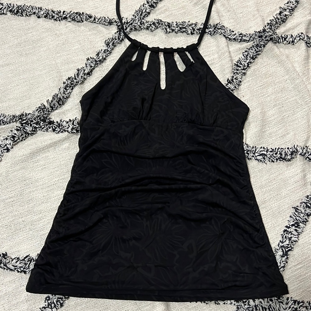 Apt. 9 size M black swim tankini top